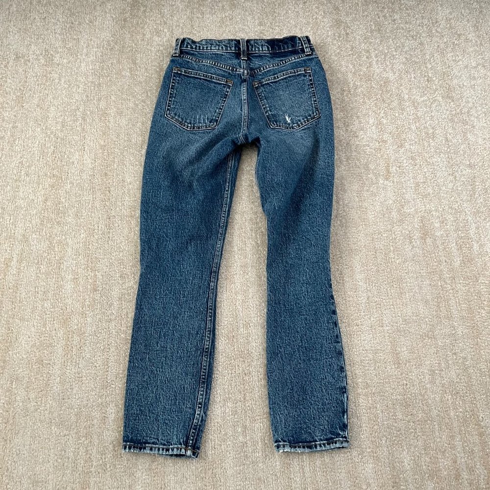 Abercrombie & Fitch High Rise Ripped Skinny Jeans 26 / 2 Blue - Picture 4 of 9